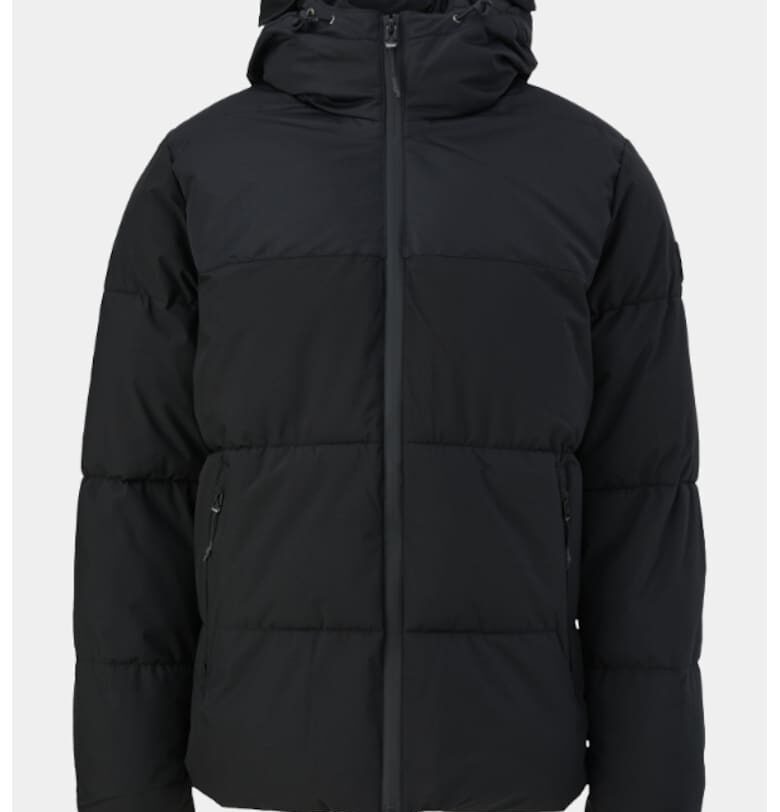 Мъжко яке с качулка и стандартна кройка  ватирано - черно - Черен sOliver