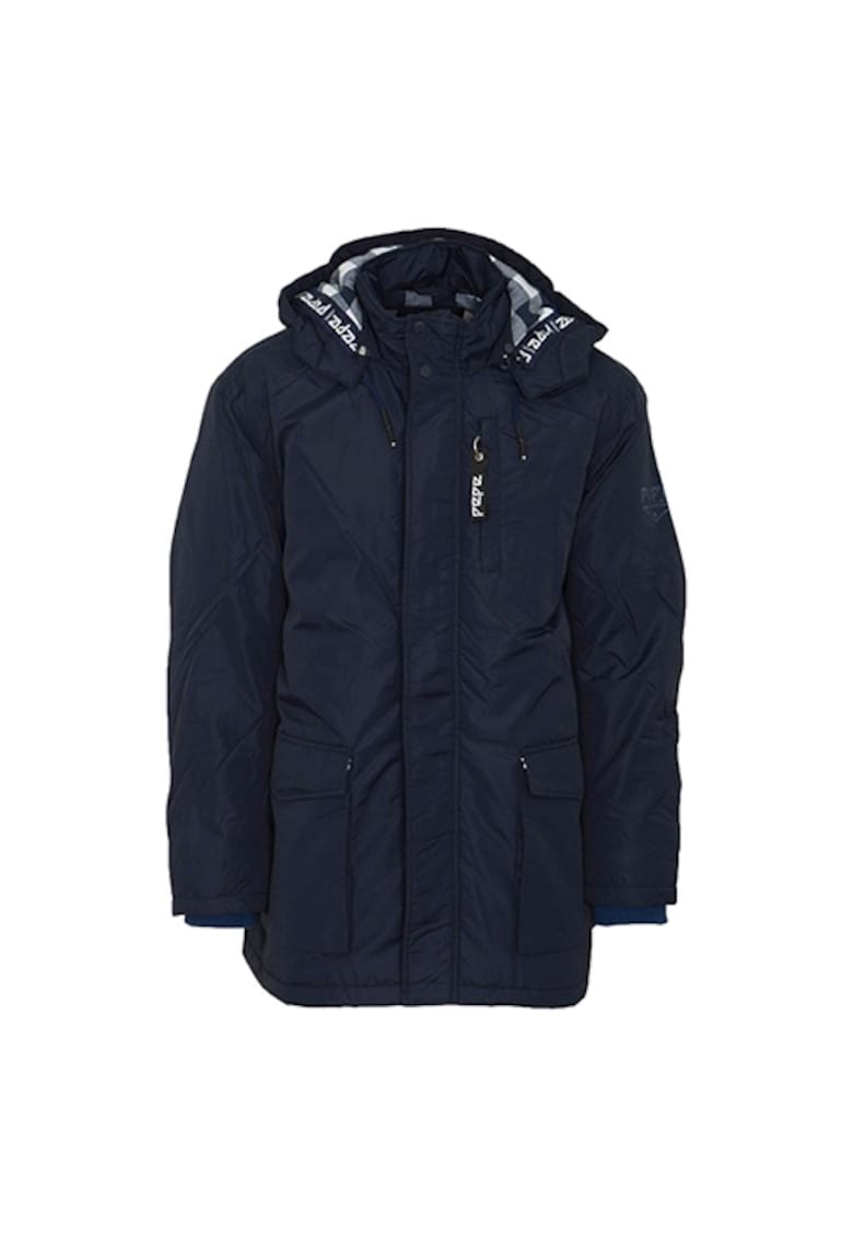 Мъжко яке тип парка Найлон - Тъмносин Pepe Jeans