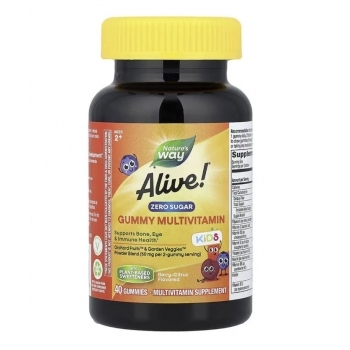 НЕЙЧЪРС УЕЙ АЛАЙВ Мултивитамини за деца желирани БЕЗ ЗАХАР х 40 цена