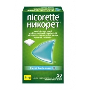 НИКОРЕТ АЙСМИНТ Дъвки 4 мг. х 30 цена