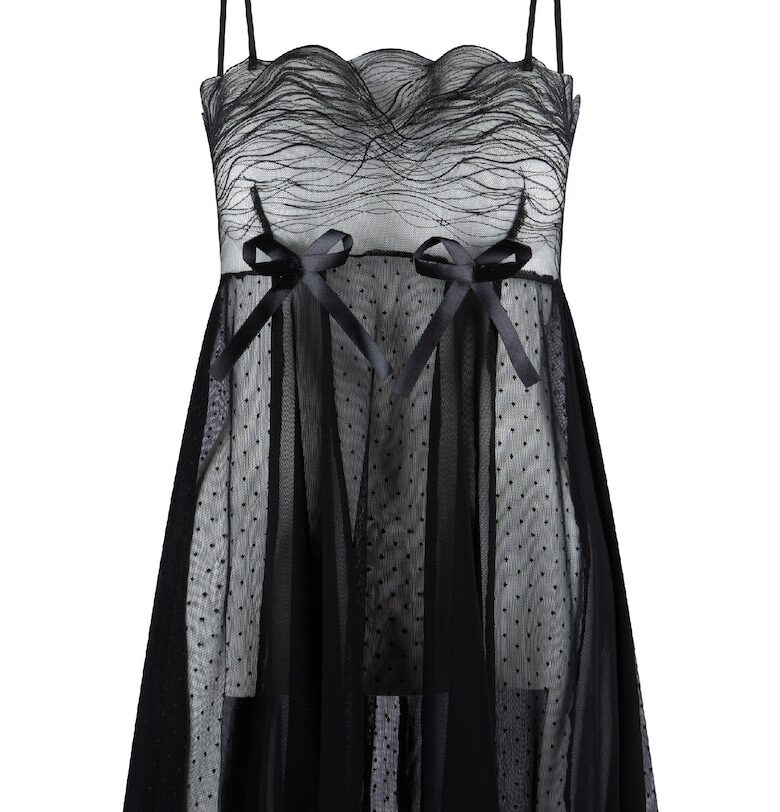 Неглиже от лурекс - Черен LingaDore