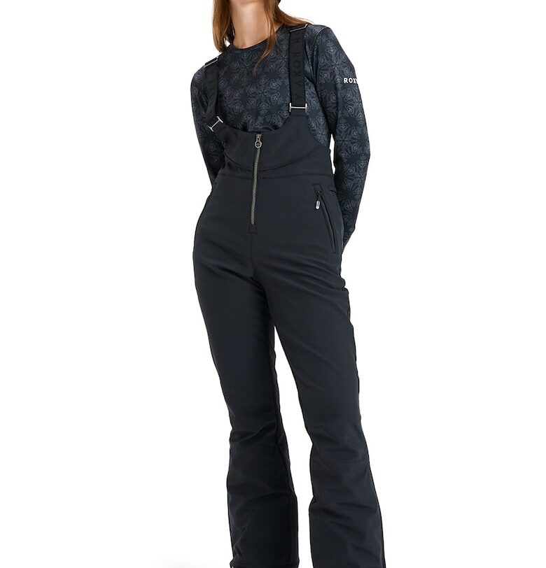 Непромокаем ски панталон с регулиращи се презрамки - Черен ROXY