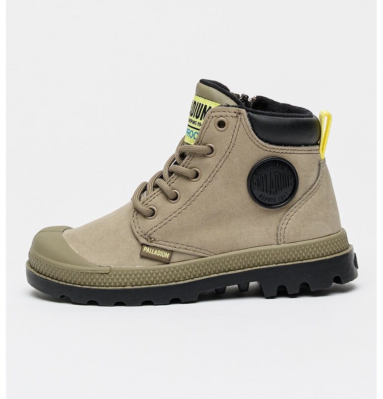 Непромокаеми боти Pampa от набук - Бледозелен Palladium
