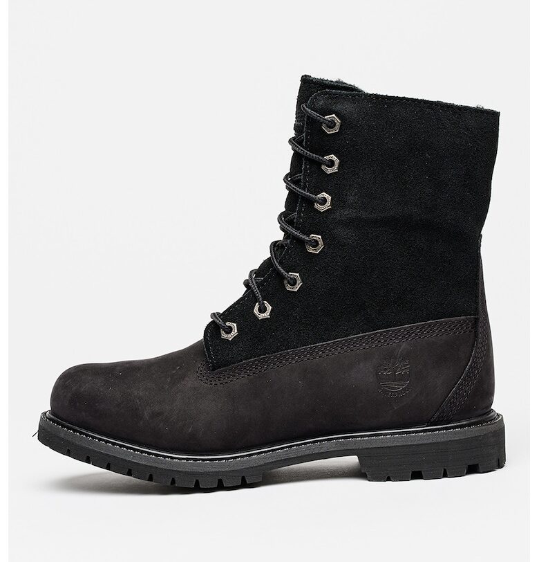 Непромокаеми боти от набук и велур - Черен Timberland