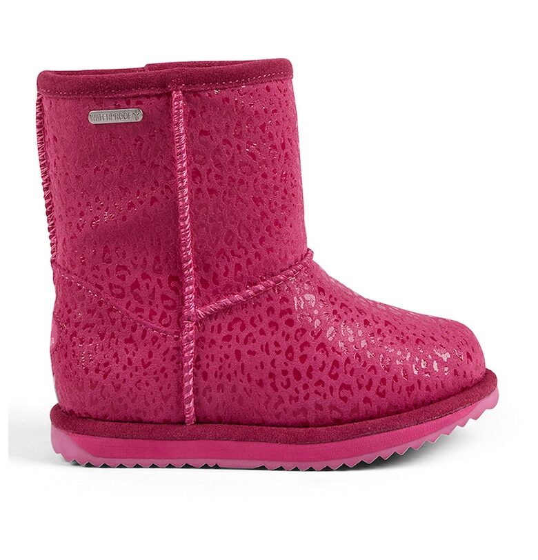 Непромокаеми боти с животински принт - Фуксия Emu