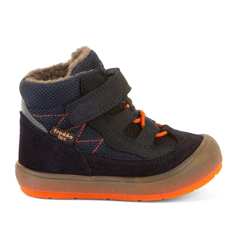 Непромокаеми боти с кожа - Ултрамарин синьо Froddo