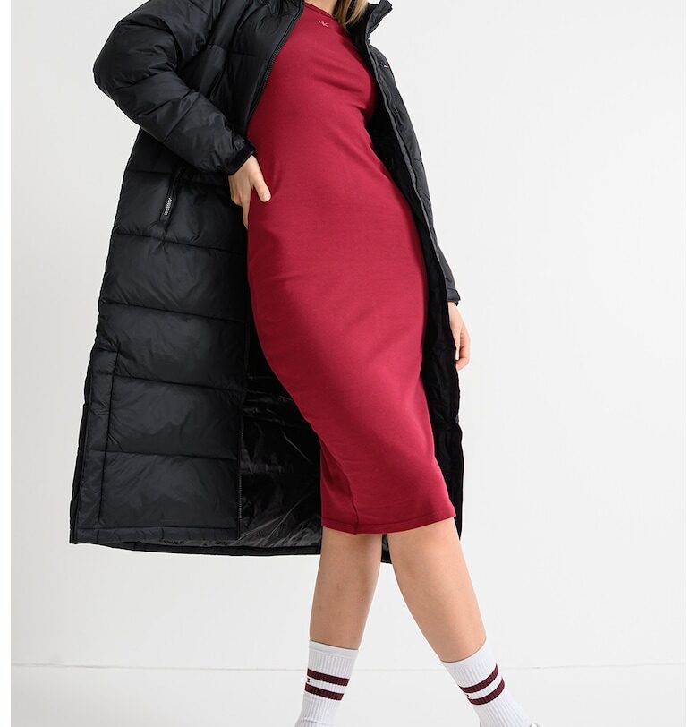 Непромокаемо дълго зимно яке - Черен Tommy Jeans