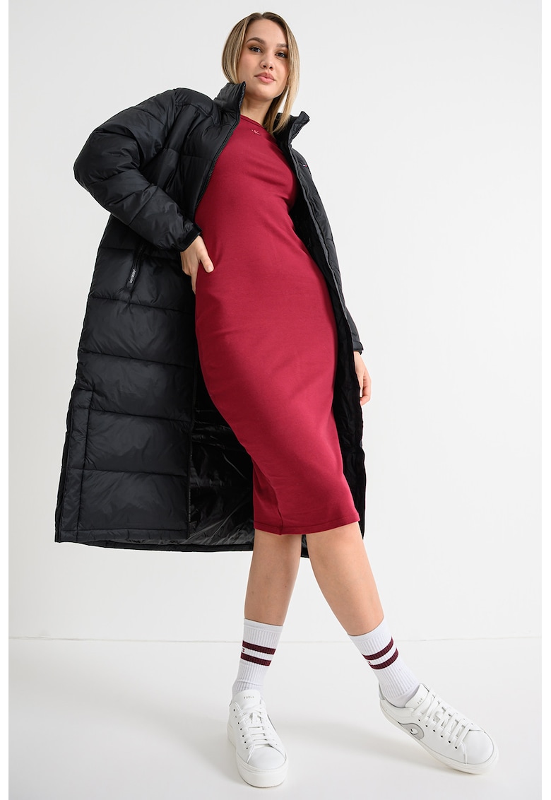 Непромокаемо дълго зимно яке - Черен Tommy Jeans