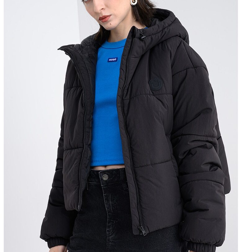 Непромокаемо зимно яке Freya с вата - Черен HUGO