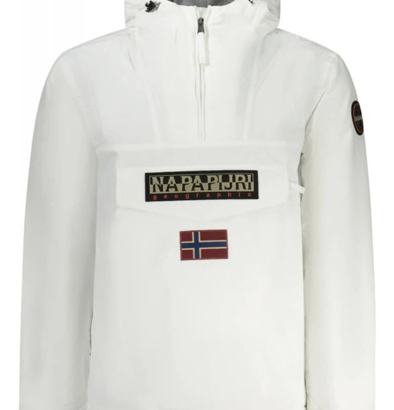 Непромокаемо зимно яке Rainforest с качулка - Бял Napapijri