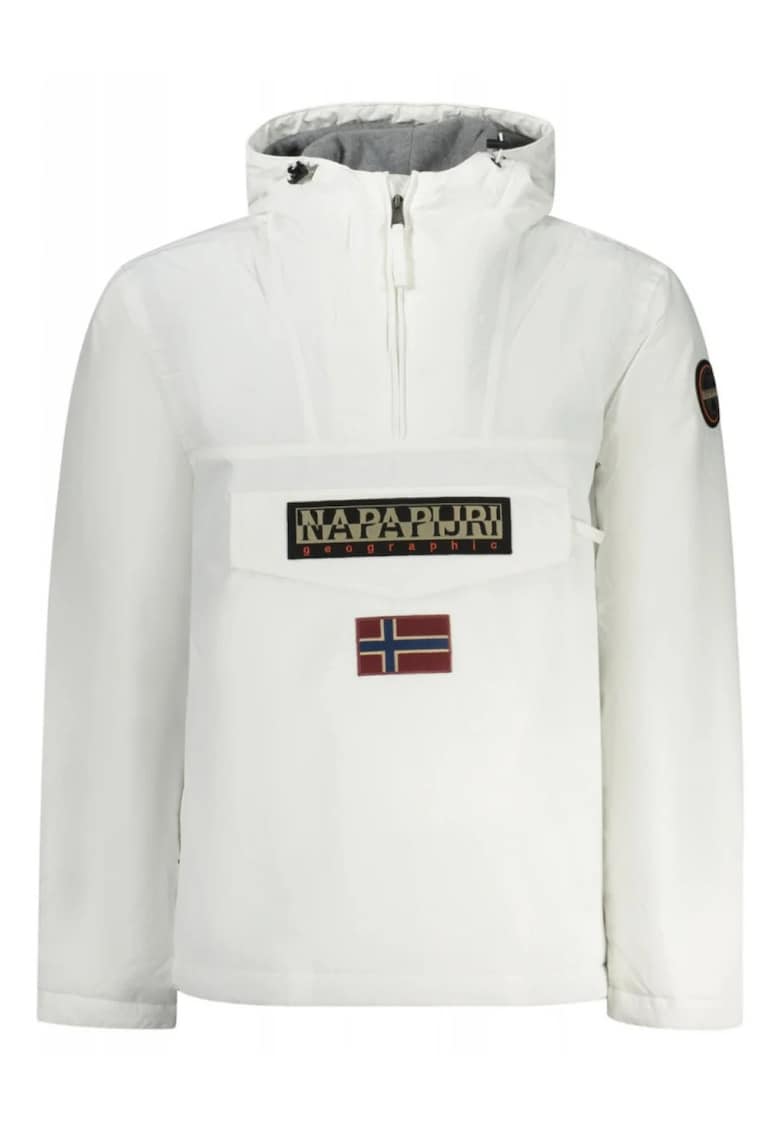 Непромокаемо зимно яке Rainforest с качулка - Бял Napapijri