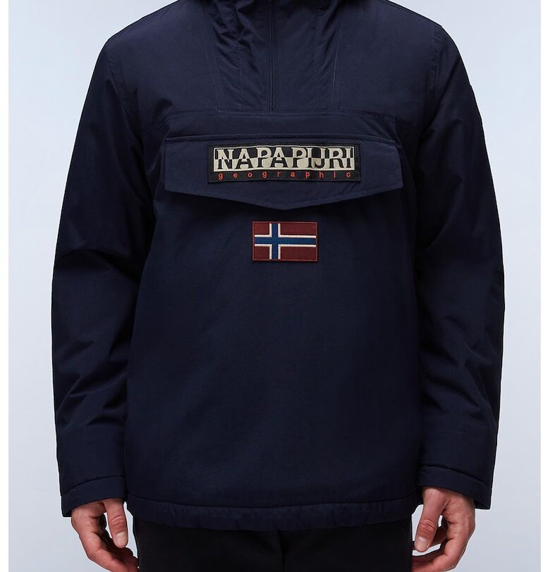 Непромокаемо зимно яке Rainforest с качулка - Тъмносин Napapijri