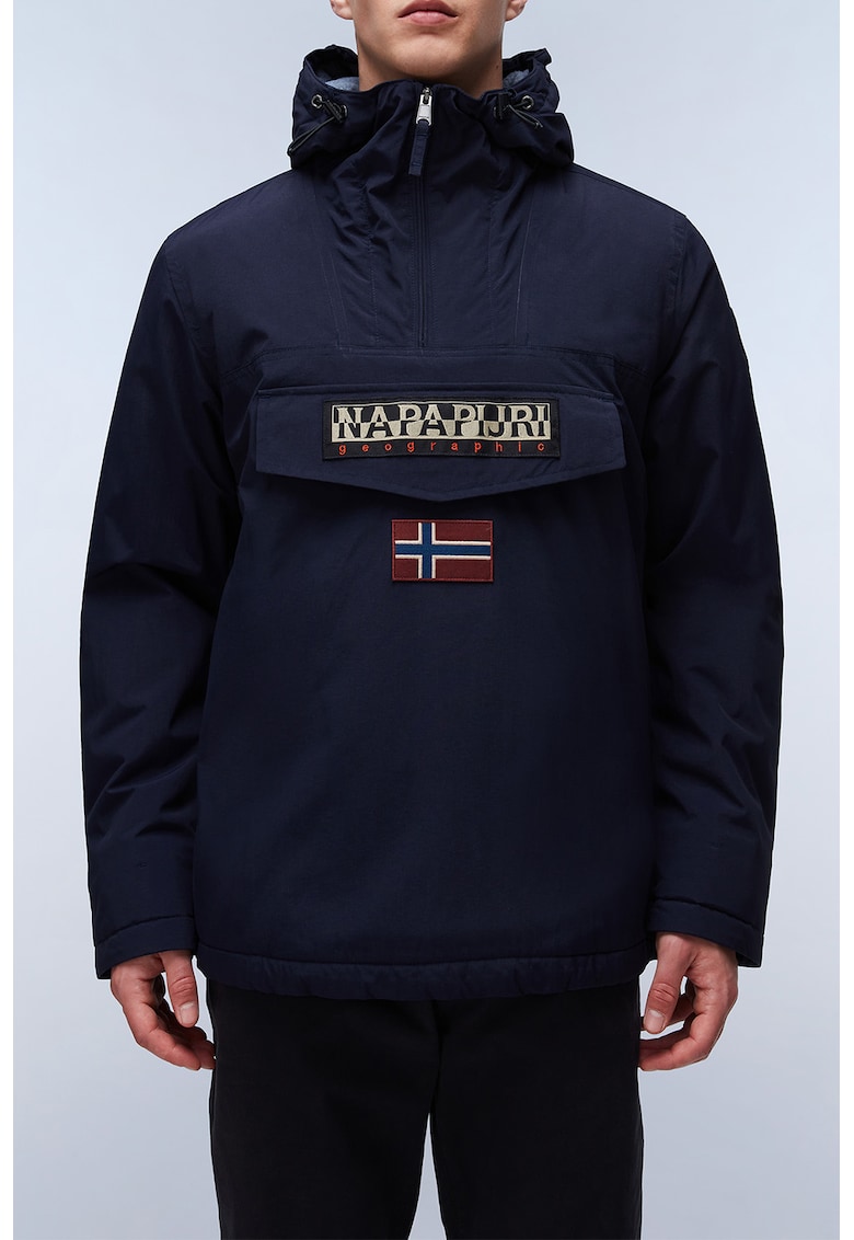 Непромокаемо зимно яке Rainforest с качулка - Тъмносин Napapijri