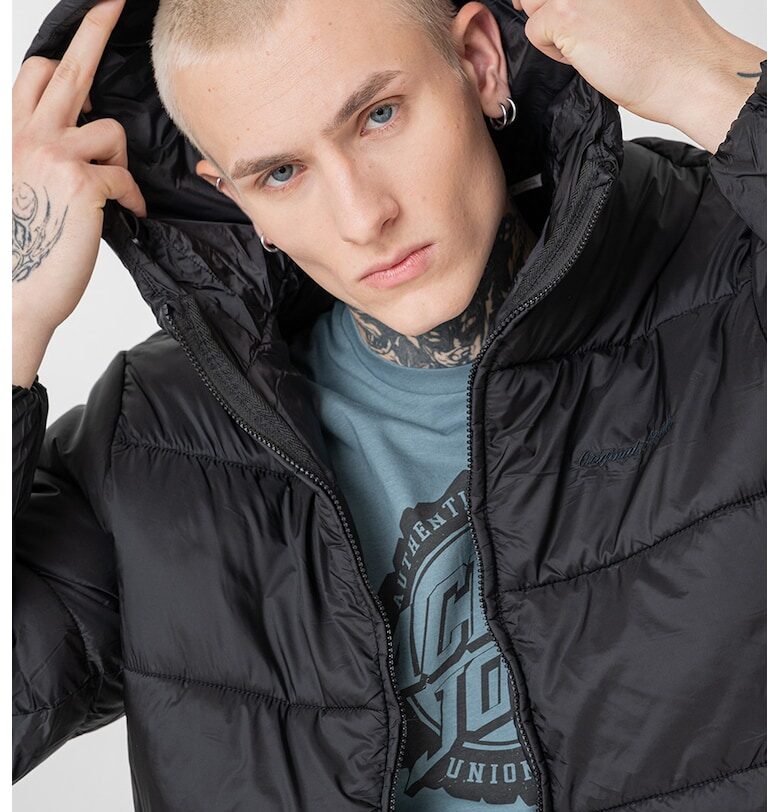 Непромокаемо зимно яке с вата - Черен Jack  Jones