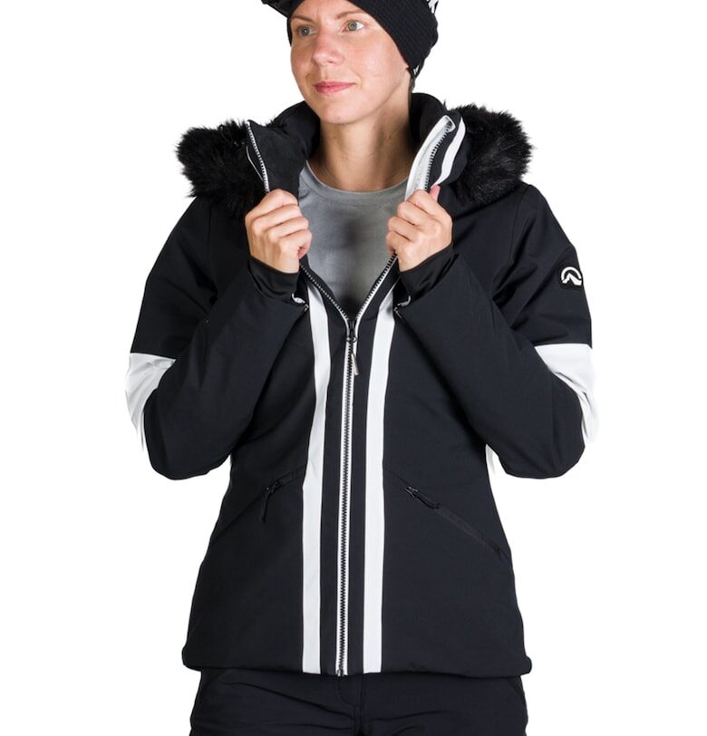 Непромокаемо ски яке с еко пух - Бял/Черен NORTHFINDER