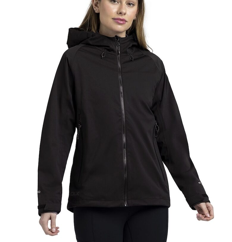 Непромокаемо яке Justine с качулка - Черен Trespass