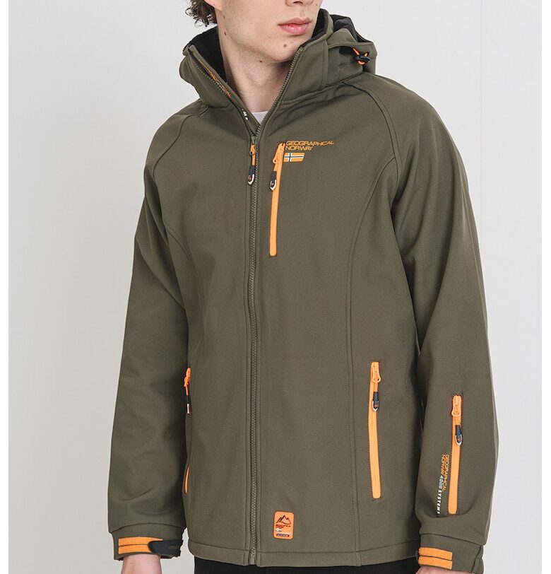 Непромокаемо яке Ritchone с отделяща се качулка - Каки Geographical Norway
