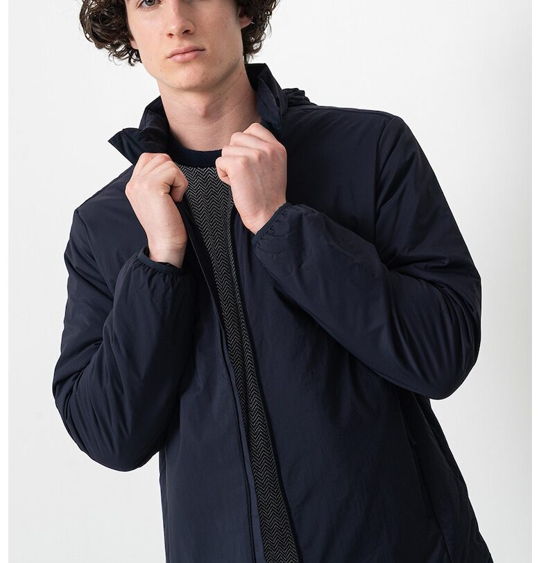 Непромокаемо яке със средновисока яка - Ултрамарин синьо Tommy Hilfiger