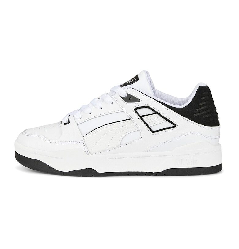 Ниски спортни обувки от кожа и велур Slipstream - Черен - Мръснобял - 6 Puma