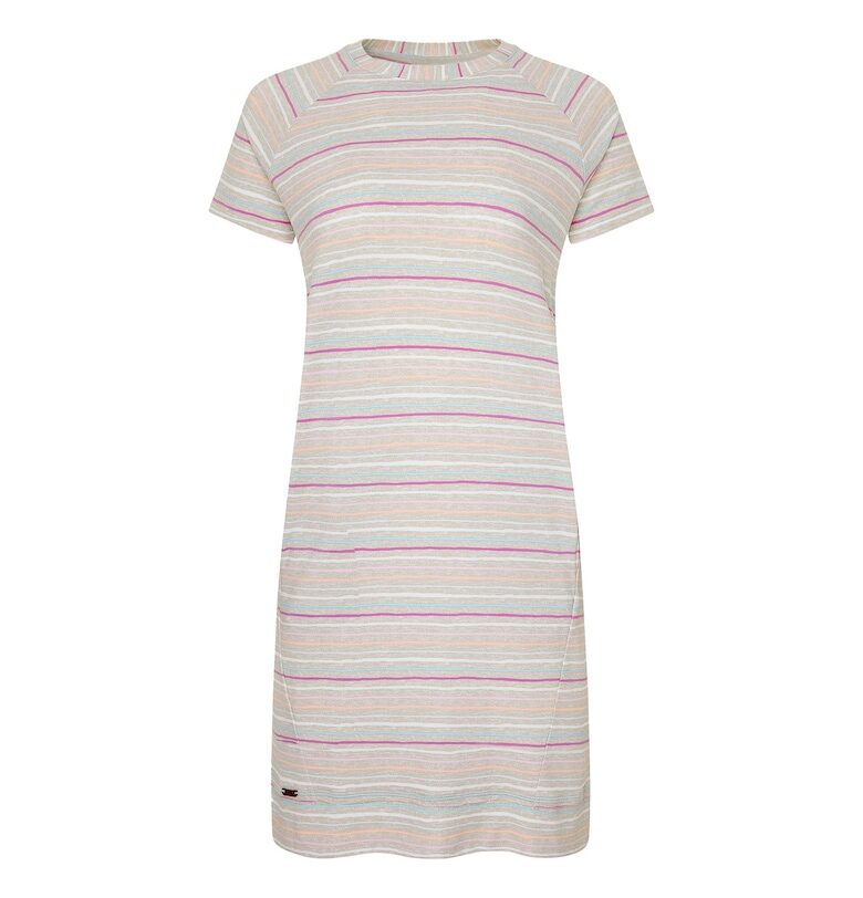 Нощница с модал с джобове - Бял/Сив/Розово Jockey