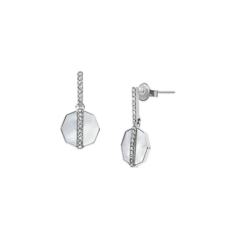 Обеци от неръждаема стомана - Сребрист Fossil