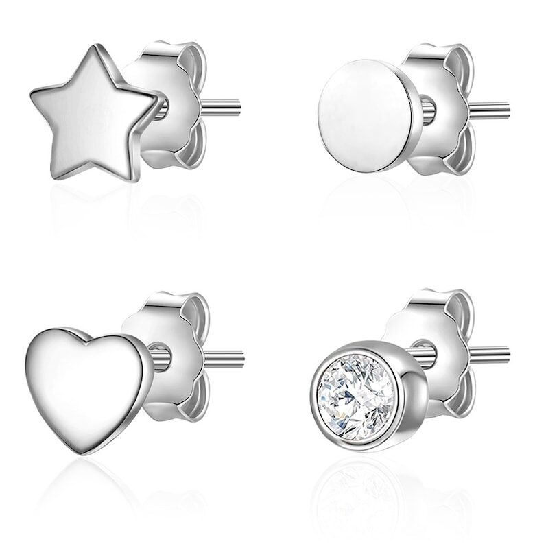 Обеци с винтчета с циркони Lulu  Jane