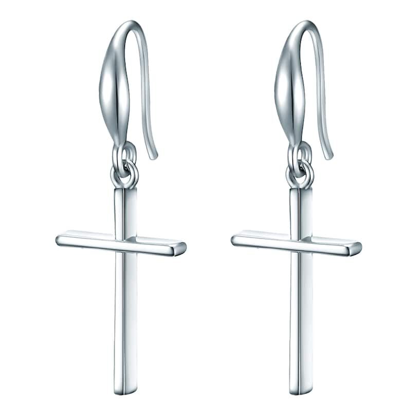 Обеци с дизайн на кръст Lulu  Jane