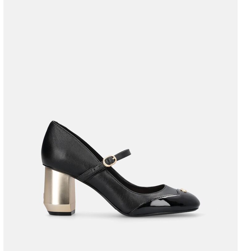 Обувки Mary Jane от кожа и еко кожа - Черен Liu Jo