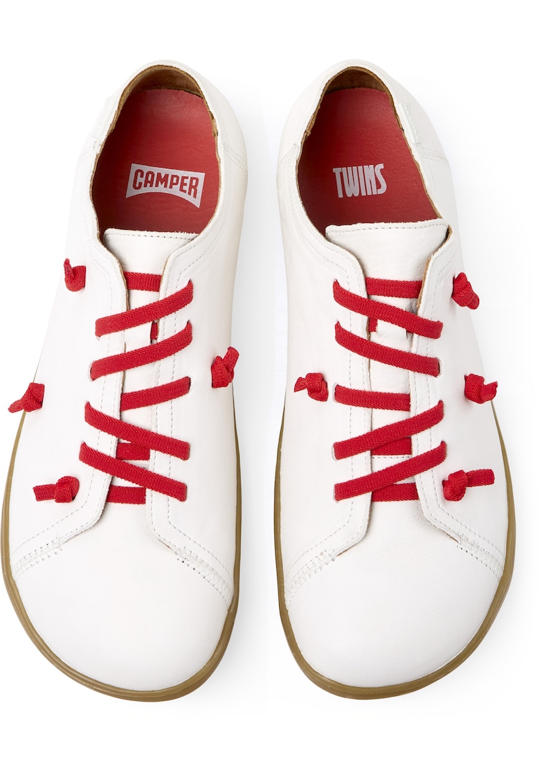 Обувки Peu Cami Twins от еко кожа - Червен/Бял Camper
