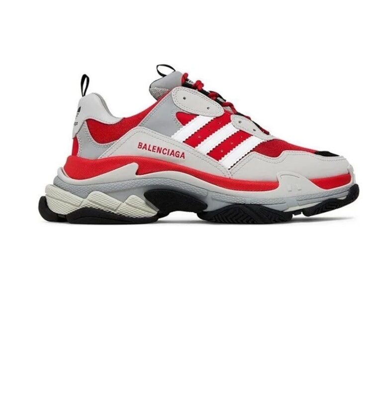 Обувки  x adidas originals Triple S - Сив | Червен Balenciaga