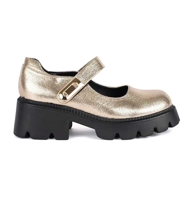 Обувки Мери Джейн с масивен ток SHELOVET