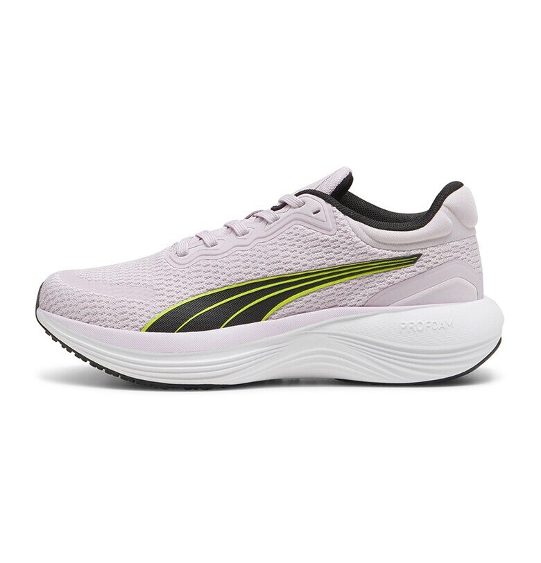 Обувки за бягане Scend Pro със синтетика - Черен/Бледо розово/Лайм зелено Puma