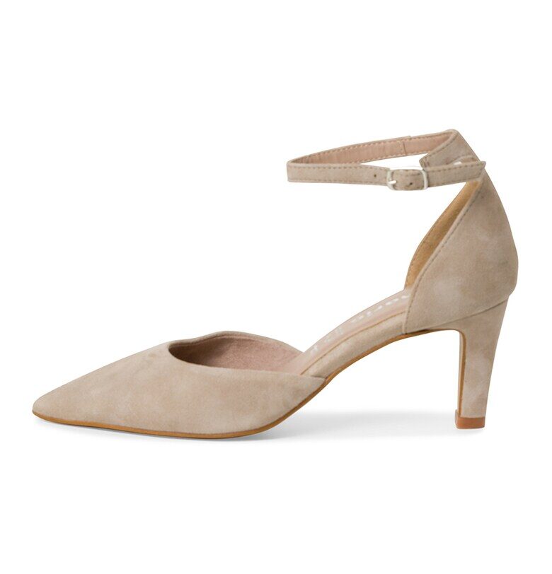 Обувки от набук - Светло бежово Tamaris