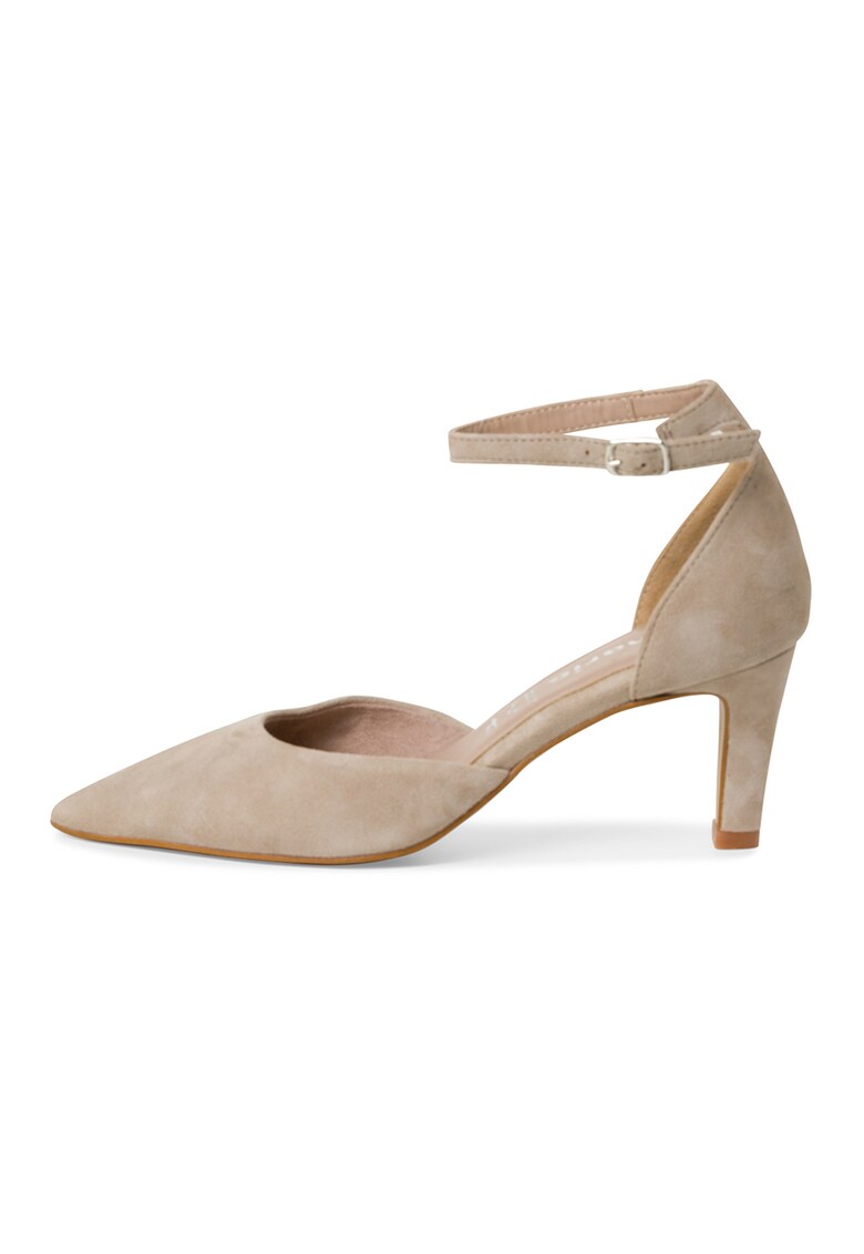 Обувки от набук - Светло бежово Tamaris