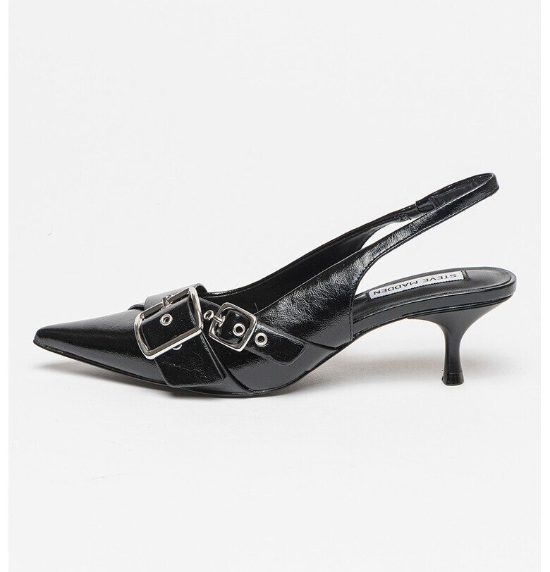 Обувки с остър връх и котешки ток - Черен Steve Madden