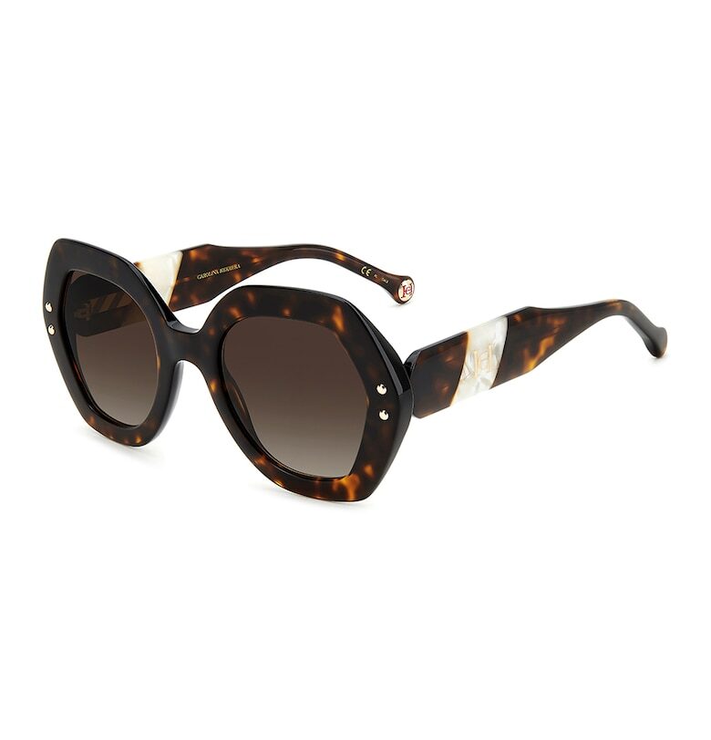 Овални слънчеви очила - Канелено кафяво Carolina Herrera