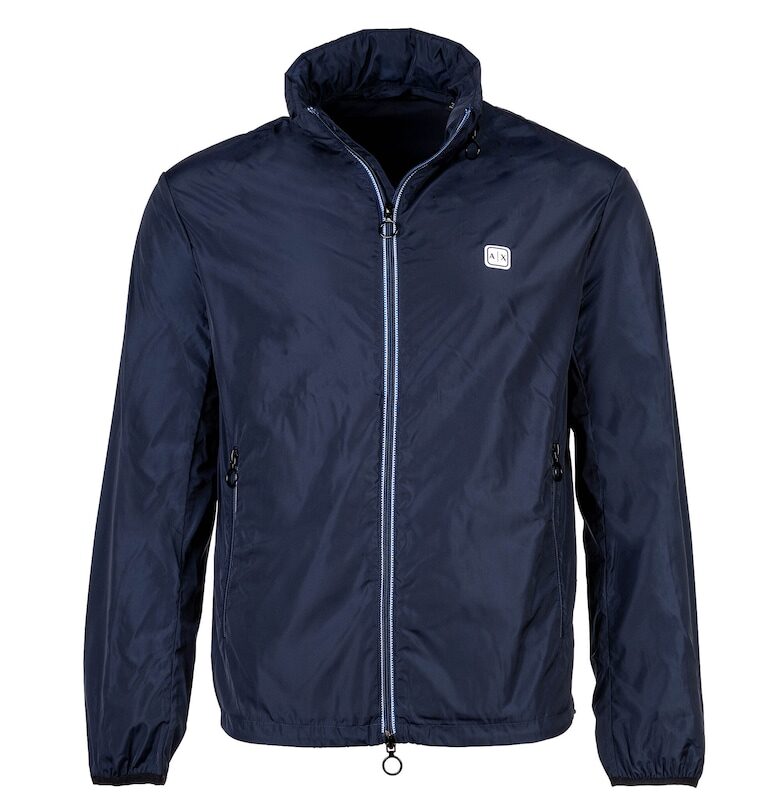 Олекотено ветроустойчиво яке - Тъмносин ARMANI EXCHANGE