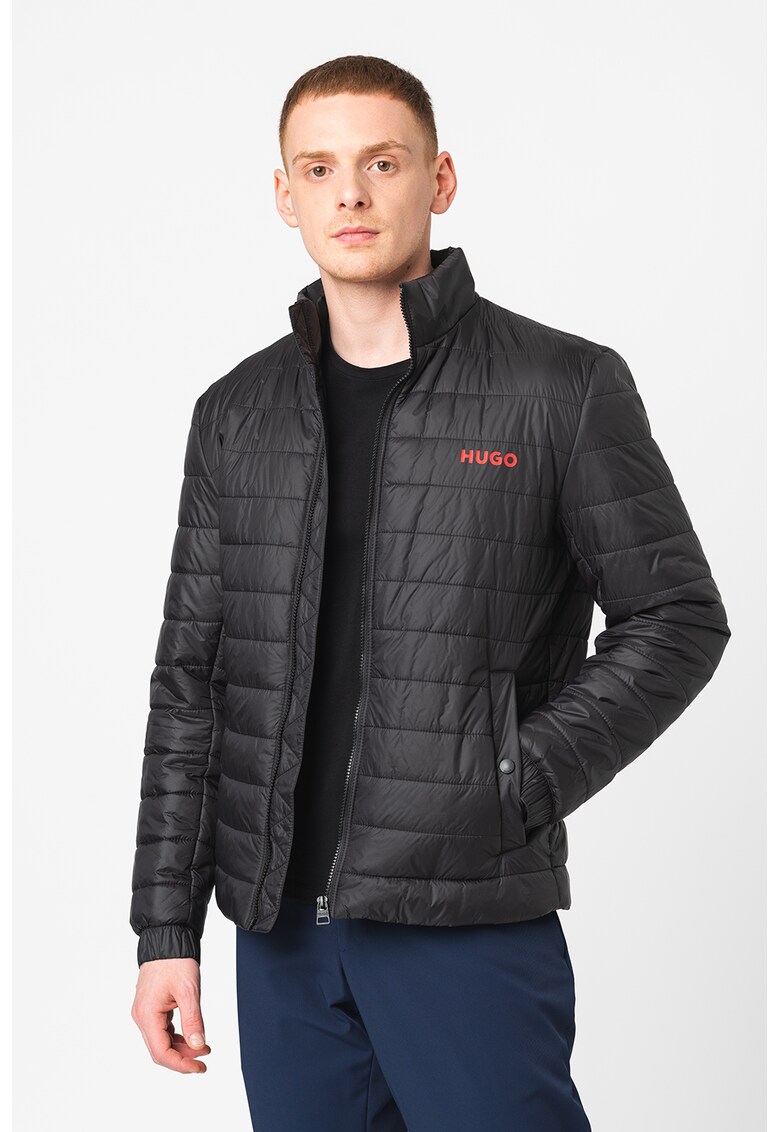 Олекотено зимно яке Benti по тялото - Черен HUGO