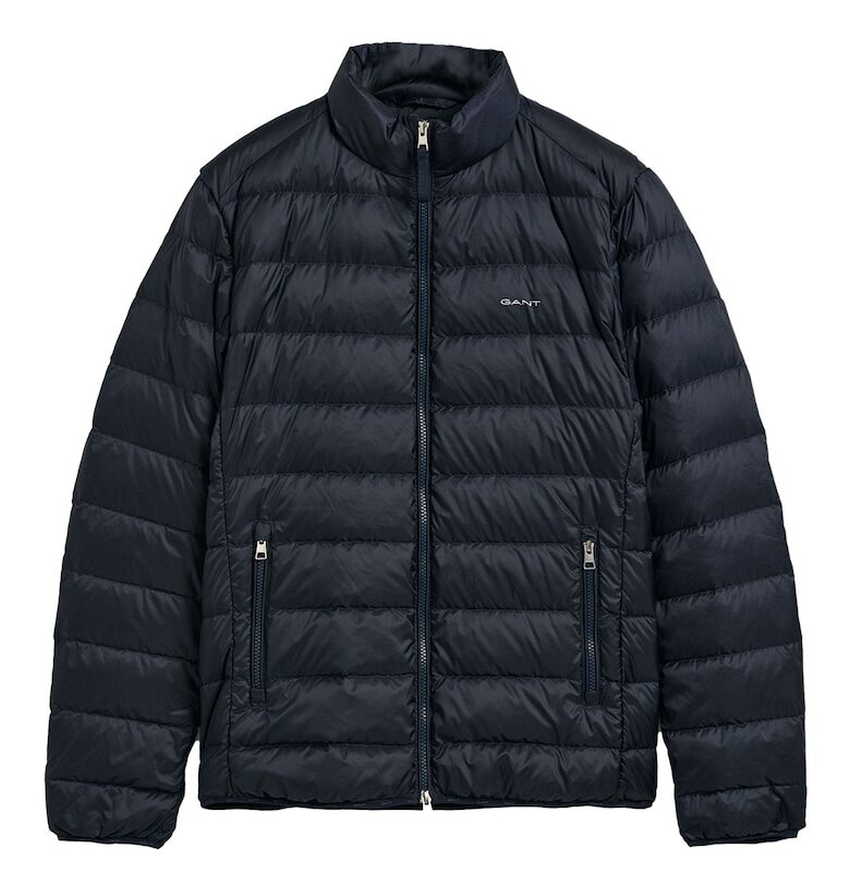 Олекотено зимно яке с джобове с цип - Син Gant