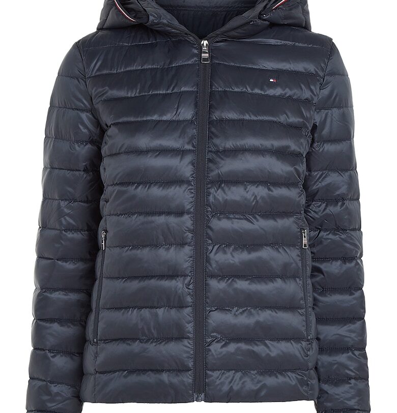 Олекотено капитонирано яке с висока яка - Ултрамарин синьо Tommy Hilfiger