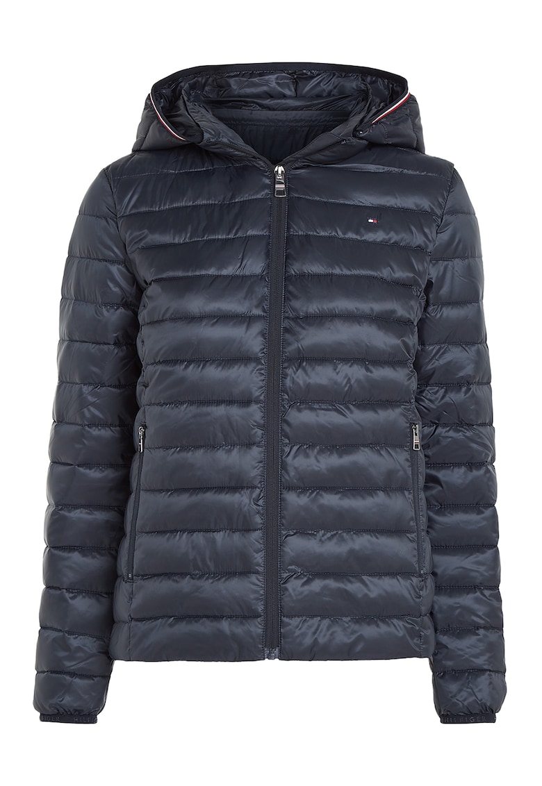 Олекотено капитонирано яке с висока яка - Ултрамарин синьо Tommy Hilfiger