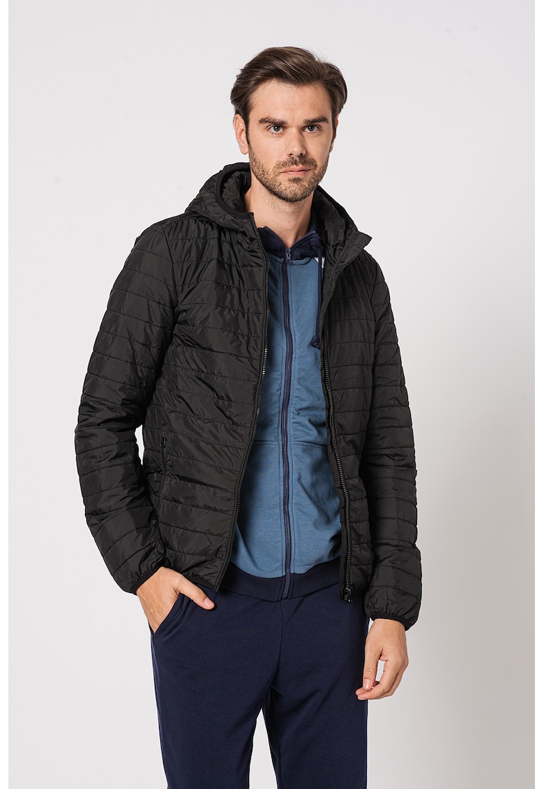 Олекотено подплатено яке Chromia - Черен Diadora