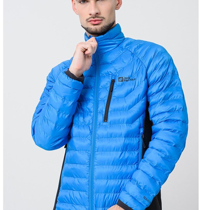 Олекотено яке Routeburn Pro - Черен/Светлосин Jack Wolfskin