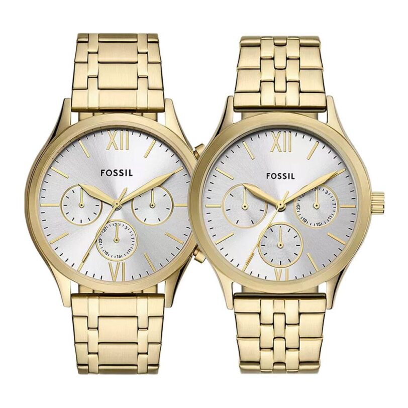 Оригинален Дамски Комплект часовници за двойки Fossil Fenmore BQ2899SET