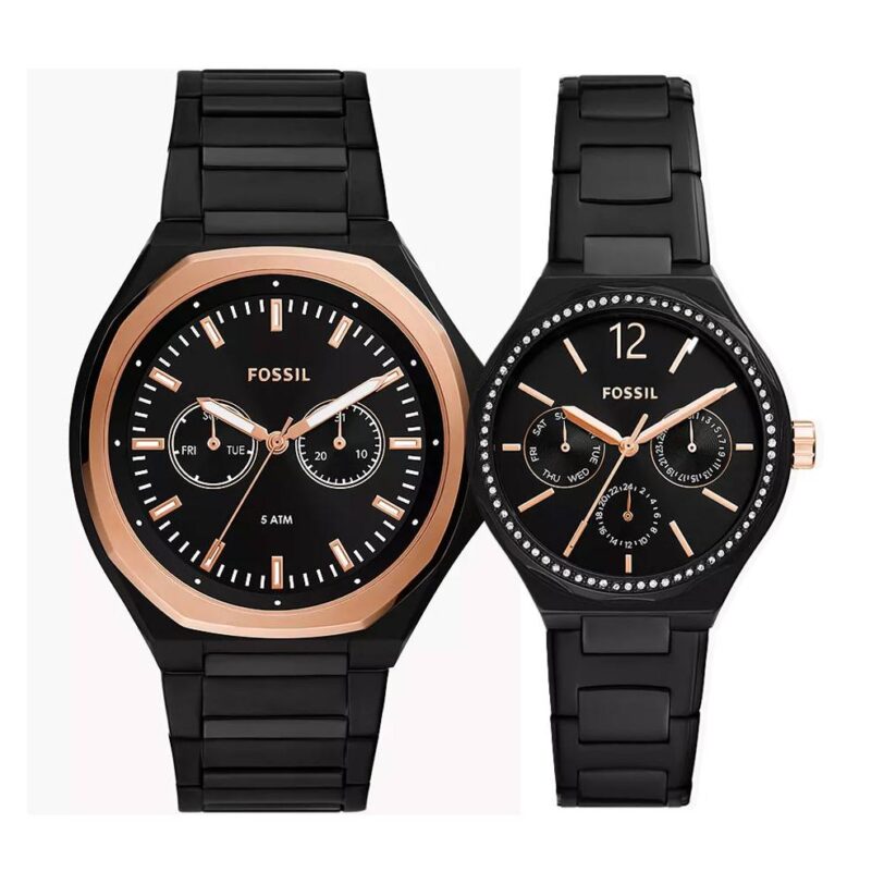 Оригинален Дамски Комплект часовници за двойки Fossil His and Hers BQ2645SET