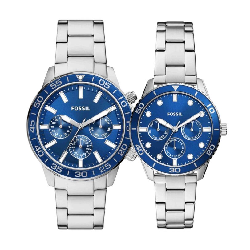 Оригинален Дамски Комплект часовници за двойки Fossil His and Hers BQ2828SET