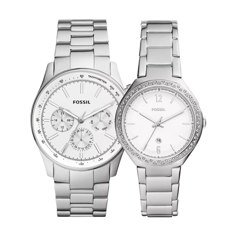 Оригинален Дамски Комплект часовници за двойки Fossil His and Hers BQ2832SET