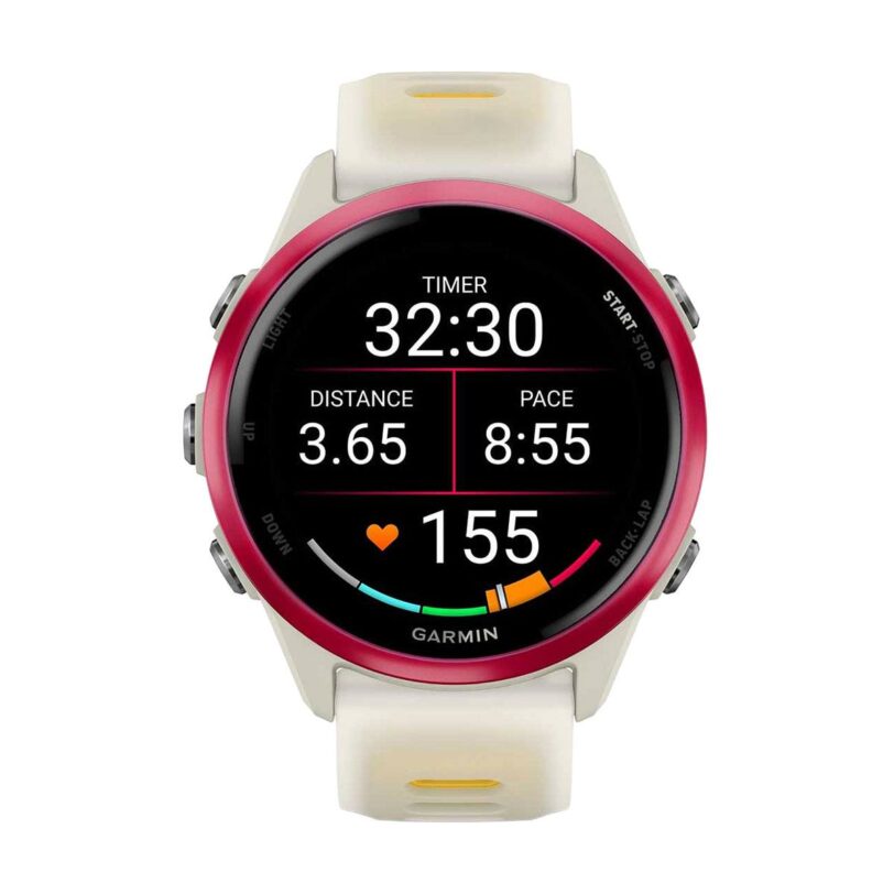 Оригинален Дамски Смарт часовник Garmin Forerunner 570 Amoled 42 мм Gorilla 3 Raspberry /Mango 010-02970-02