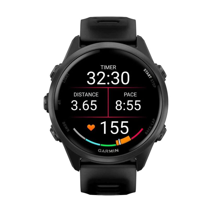 Оригинален Дамски Смарт часовник Garmin Forerunner 570 Amoled 42 мм Gorilla 3 Slate Grey/Black 010-02970-00