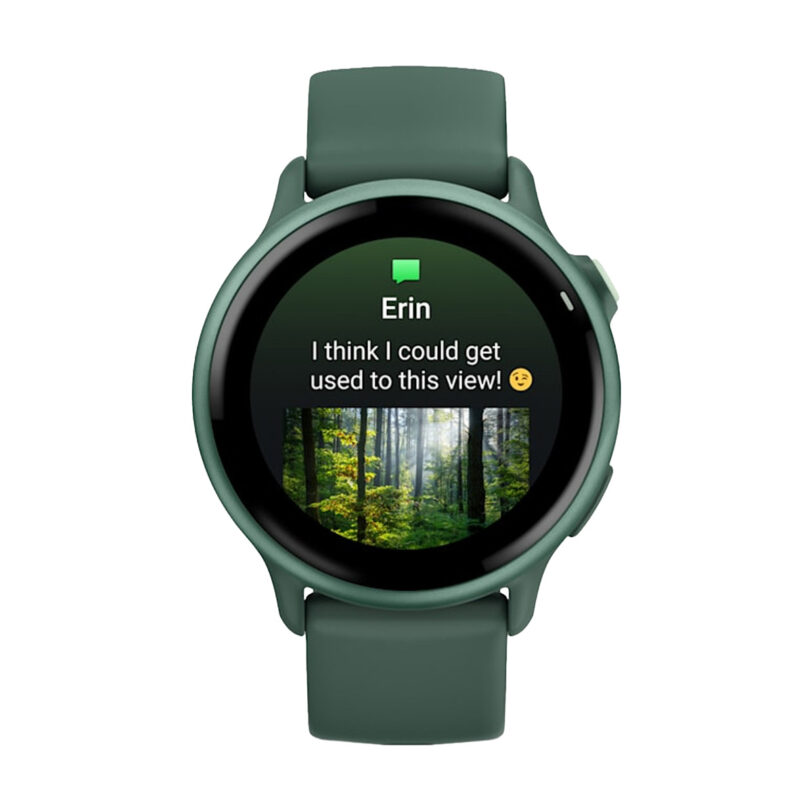 Оригинален Дамски Смарт часовник Garmin Vivoactive 6 Amoled 42 мм Gorilla 3 Metallic Jasper Green/Jasper Green 010-02985-02